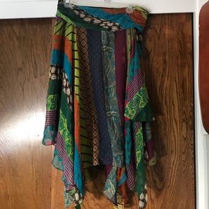 Hippie assymatrical BCBGMAXAZRIA skirt